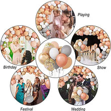 Load image into Gallery viewer, Blush Peach Balloon Garland Arch Kit , Toptap 129 Packs Balloon Garland Kit, Rosegold and Pink Birthday Hen Party Decoration for Girls Women Men Wedding Anniversary Bridal Engagement Baby Shower
