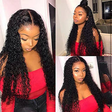 Load image into Gallery viewer, Wigs 30 Inch Lace Front Human Hair Wigs for Black Women Deep Wave Curly HD Frontal Short Bob Wig Brazilian Hair Long Deep Wave Wig 150% Density Wig
