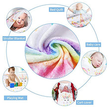 Load image into Gallery viewer, WERNNSAI Unicorn Baby Milestone Blanket - 150 x 100cm Soft Fleece Photography Background Blanket Weekly Monthly Girls Infant Quilt Newborn Blanket
