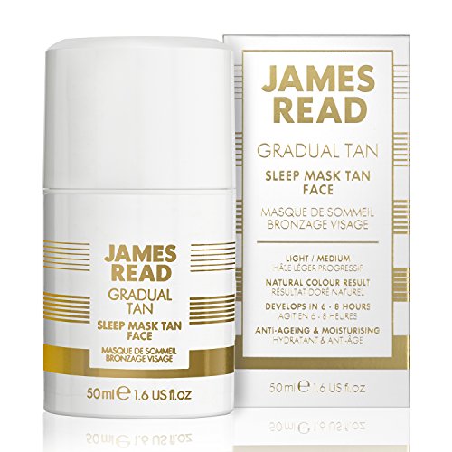 James Read Sleep Mask, Overnight Gradual Tan Gel for the Face, Light to Medium Tone, 50ml