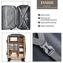 Load image into Gallery viewer, Kono 20" Hand Luggage Lightweight Hard Shell PC+ABS Suitcase 4 Spinner Wheels 360 Degree Rolling Cabin (Small, Upgrade-Champagne)
