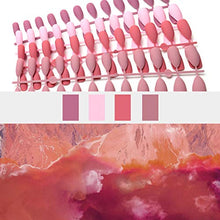 Load image into Gallery viewer, Laza 96pcs Colorful Acrylic Fake Nails Stiletto Almond Full Cover False Gel Nails Art Tips Sets Medium False Nails - Cherry Blossom
