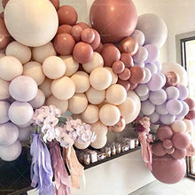 Load image into Gallery viewer, Retro apricot Gold Balloon Garland Arch Kit -Retro apricot,Pink,White and Gold Confetti Latex Balloons for Baby Shower Wedding Birthday Graduation Anniversary Bachelorette Party Background Decorations
