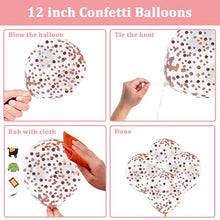 Load image into Gallery viewer, The Color Hub 132pcs Rose Gold Halloween, Christmas, New Year Balloon Arch and Garland Kit, Latex and Confetti Balloons with Strip, Dot Tape, Birthday, Baby Shower, Wedding, Party Decoration
