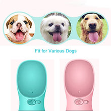 Load image into Gallery viewer, Dog Water Bottle, Portable Dogs Travel Water Bottle, Pets Feeder for Pet Walking Travelling Drinking (12 oz, Pink)
