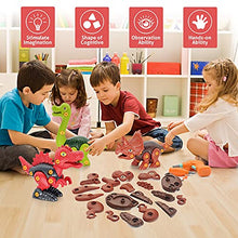 Load image into Gallery viewer, Take Apart Dinosaur Toys 4 Pack for 3-8 Year Old Boys Girls Building Toys Set with Electric Drill Construction Engineering Play Kit for Kids Construction STEM Learning Toys Birthday Easter Gifts

