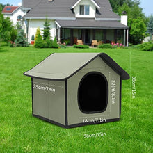 Load image into Gallery viewer, Pet Outdoor House, Waterproof Cat House Dog House Pet Outdoor Cat House, Outdoor Rainproof Dog House Cat House Villa Tent Collapsible Pet Shelter Foldable Pet Shelter Feral Cat House Pet Shelter
