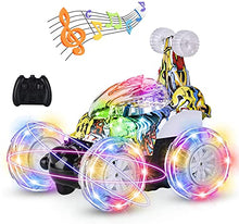 Load image into Gallery viewer, Kizplays Remote Control Cars Remote Control Car Stunt RC Car for Kids,RC Stunt Car with 360°Flips Rotation Remote Control Cars for Girls n’ Boys with Light Stunt Vehicle Truck Car Boys Toys Girls Toys
