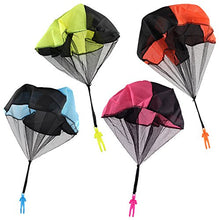 Load image into Gallery viewer, Sipobuy NO 4 piece hand throw parachute men set, tangle free flight, creative multi-color toy for boys and girls, children and adults
