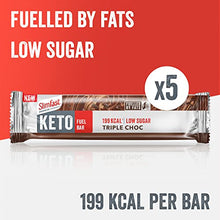 Load image into Gallery viewer, SlimFast Advanced Keto Fuel Bar, Low Sugar Bar for Keto Lifestyle with Chocolate Coating, Triple Chocolate, 5 x 46g Multipack
