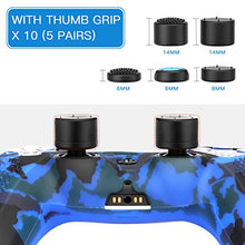Load image into Gallery viewer, Benazcap Silicone Skin Accessories for PS5 DualSense Controller, PS5 Controller Skin x 1, with Thumb Grip x 10,Camouflage Blue
