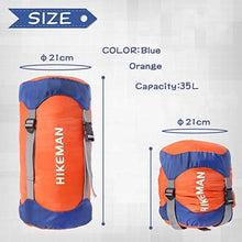 Load image into Gallery viewer, HIKEMAN Ultralight Compression Stuff Sack Sleeping Bag Compression for Outdoor Camping Hiking Backpacking Travelling (Blue, S)
