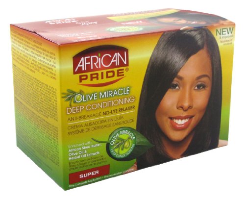 AFRICAN PRIDE Miracle Deep Conditioning No-Lye Relaxer System SUPER (One Application)