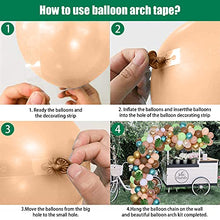 Load image into Gallery viewer, Balloon Garland Arch Kit, 96 Pcs Forest Brown Green Orange Balloon Arch Kit with Metallic Gold Balloons Palm Leaves for Safari Jungle Wild One Theme Party Decorations
