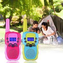 Load image into Gallery viewer, Kearui Toys for 3-12 Year Old Boys &amp; Girls, Walkie Talkies for Kids 8 Channels 2 Way Radio Toy with Backlit LCD Flashlight, 3 Miles Range for Outside Adventures, Camping, Hiking
