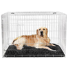 Load image into Gallery viewer, Large Dog Bed (102 x 70cm) Ultra Soft Pet Bed, Premium Plush Mattress Cushion For Medium Or Large Size Pets, Can Be Used For Dog Crate. Machine Wash &amp; Dryer Friendly. (Black)
