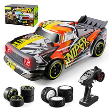 Load image into Gallery viewer, 4DRC H2 1:16 RC High Speed Car, 4WD RC Cars Fast 30KM/H Monster Truck 2.4Ghz Off-Road for Kids and Adults, All Terrain Off Road Truck with Extra drift wheel 2 Battery,50+ Min Play Car Gifts for Boys
