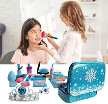 Load image into Gallery viewer, Flybay Kids Makeup Sets for Girls, Washable Kids Makeup Girls Toys, Children Makeup Kit, Real Cosmetic Beauty Set for Kids Role Play Christmas Birthday Gifts for 3 4 5 6 7 8 Year Old Girl
