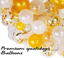 Load image into Gallery viewer, GuassLee 97Pcs Champagne Balloon Arch Garland Kit - 40 Inch Giant Champagne Balloons and Gold Confetti balloons Clear Silver Balloons for New Year Party Wedding Birthday Graduation
