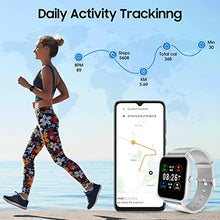 Load image into Gallery viewer, Smart Watch, Blackview Fitness Tracker with Heart Rate Monitor, Sleep Tracking &amp; SpO2, 5ATM Waterproof Pedometer Watch, Touchscreen Smartwatch for Women Men Compatible with iOS and Android Phones
