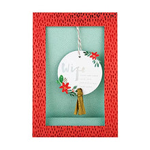 Load image into Gallery viewer, Christmas Card for Wife from Hallmark - 3D Ornamental Design with Hanging Bauble
