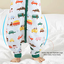 Load image into Gallery viewer, MOEMOE BABY Sleeping Bag with Legs Summer Sleeping Bag with Feet Muslin Toddler Sleep Bag 0.5 Tog Baby Sleeveless Wearable Blanket for Girls Boys 9 Months -5 Years
