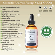 Load image into Gallery viewer, Big 2.11oz. ORGANIC Advanced Vitamin C Serum and Hyaluronic Acid for Face, Eye Contour. Serum Vitamin C with Anti-Aging and Wrinkle Ingredients, suitable for Derma Roller. Dermatologically Tested
