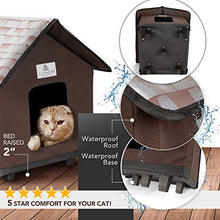 Load image into Gallery viewer, FURHOME COLLECTIVE Heated Cat House with Elevation
