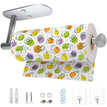 Load image into Gallery viewer, Homecart Kitchen Roll Holder under cabinet - Self Adhesive or Drilling Kitchen towel holders l Multipurpose Stainless steel - Paper Towel Holder for Bathroom and Kitchen Accessories
