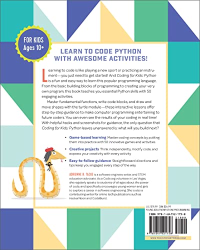 Coding for Kids: Python: Learn to Code with 50 Awesome Games and Activ ...