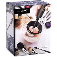 Load image into Gallery viewer, STYLPRO Gift Set Kit: Electric Makeup Brush Cleaner and Dryer Machine with 8 Brush Collars, Spinning Brush Cleaner with Bowl bundle (with two free cleanser sachet included) (ORIGINAL)

