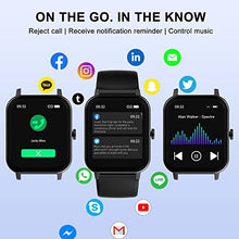 Load image into Gallery viewer, IOWODO Smart Watch for Men Women, Fitness Tracker with Waterproof IP68,Heart Rate Monitor,Blood Oxygen(SpO2),Pedometer,Stopwatch,25 Sport Modes,Body Thermometer,Weather,Smartwatch for Android iOS

