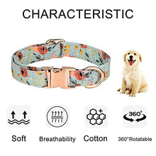 Load image into Gallery viewer, Dog Collar, Adjustable Dog Collars with Metal Quick Release Buckle, Daisy Tie &amp; Bow tie Collar Dogs Collars (Green)
