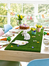 Load image into Gallery viewer, Reusable Artificial Grass Table Runner | 1.5m Indoor Use | Easter Decorations , Spring, Summer Tablescape, Moss for Fairy Garden, Minecraft Party, Football Theme, Mad Hatter Afternoon Tea
