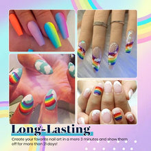 Load image into Gallery viewer, Beetles Gel Nail Polish Starter Kit with U V Light 12 Colors Red, Neon Pink Rainbow Summer Gel Nail Kit with 48W LED Nail Lamp Gel Base Top Coat Cure Yellow Neon Green Gel Polish Nail Gift for Women
