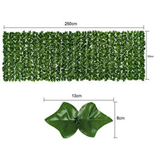 Load image into Gallery viewer, YQing Artificial Ivy Privacy Fence Screen, Artificial Hedges Fence and Faux Ivy Vine Leaf Decoration for Outdoor Decor, Garden (1.5 x 2.5 meter)
