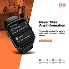Load image into Gallery viewer, Smart Watch Fitness Tracker with Heart Rate Monitor Fit Bitwatches Ladies Sports Watch Elegant Lets Fit Smartwatch for Men Women for Android iOS-Black
