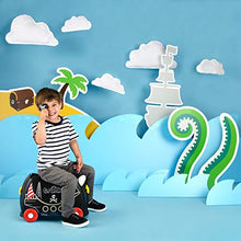 Load image into Gallery viewer, Trunki Children’s Ride-On Suitcase &amp; Kid&#39;s Hand Luggage: Pedro the Pirate Ship (Black)
