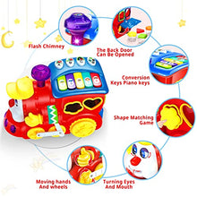 Load image into Gallery viewer, Baby Toys for 1 Year Old Boys Girls Train Crawling Baby Toys 6 12 18 Months Learning Educational Infant Toys with Light/Block/Music for Toddler Kids 1st Birthday Gifts Age 1-3 Years Christmas

