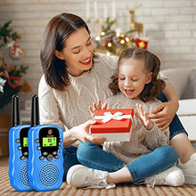Load image into Gallery viewer, Qukir Walkie Talkie, Toys for 4 5 6 Year Old Boy Girl Gift for 3-12 Year Olds Boys Toy Age 7 8 9 Garden Toys Outdoor Toys Easter Egg Sensory Toys Boy Birthday Presents Easter Gifts for Kids Blue
