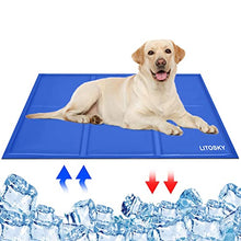 Load image into Gallery viewer, LITOSKY Dog Cooling Mat Large, Pet Self Cooling Mat Non-Toxic Gel, Pressure Activated Dog Cool Mat Pad, Pets Sleeping Bed Cooling Mat for Dogs Cats Puppy in Hot Summer, Waterproof 90x50xm
