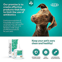 Load image into Gallery viewer, ICF Otodine Dog Ear Cleaner - Drops to Stop Head Shaking, Itchy &amp; Waxy Ears - Vet Recommended, Non-Toxic Ear Cleaning Solution for Dogs - Dropper Bottle 100 ml
