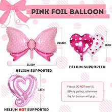 Load image into Gallery viewer, Mini Mouse Balloon Garland Arch Kit Light Pink Rose Red Black Bot Latex Balloons Confetti Balloon Bow Heart Love Foil Balloons Set for Baby Shower Decorations Birthday Party Supplies
