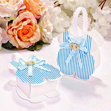 Load image into Gallery viewer, JZK 24 x Blue baby rompers favour boxes small sweets box gift for boy baby shower little boy birthday christening baptism newborn party
