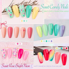 Load image into Gallery viewer, Gellen 16 Colors Gel Nail Polish Kit, With Top&amp;Base Coats Happy Rainbow Collection Vibrant Bright Neon Tones- Trendy Spring Summer Nail Art Design Gel Polish Colors Home/Salon Manicure Set
