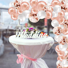 Load image into Gallery viewer, The Color Hub 132pcs Rose Gold Halloween, Christmas, New Year Balloon Arch and Garland Kit, Latex and Confetti Balloons with Strip, Dot Tape, Birthday, Baby Shower, Wedding, Party Decoration
