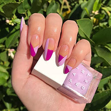 Load image into Gallery viewer, Glossy Oval Press on Nails 24PCS Nude Purple Stiletto Fake Nail Full Cover Artificial Nails Art for Salon Women Girls
