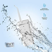 Load image into Gallery viewer, Water Flosser [Mini Cordless Portable] Oral Irrigator Water Teeth Cleaner Pick, Telescopic Water Tank, 3 Modes &amp; IPX7 Waterproof, Home &amp; Travel Water Flossers for Teeth, Braces Bridges Care.
