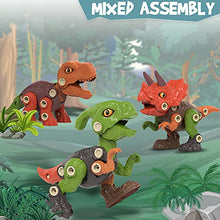 Load image into Gallery viewer, Dinosaur Toys for Kids 3-5 Year Old, Take Apart Dinosaur Toys with Dinosaur Skeleton, STEM Construction Educational Toys for Boys and Girls with Electric Drill, Birthday Dinosaur Gifts
