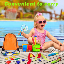 Load image into Gallery viewer, Yetech 29pcs Swimming Pool Toys Diving Toys Set with Diving Rings, Water Pistol, Diving Sticks, Underwater Diving Game Pool Training Toys for kids with Carrying Bag
